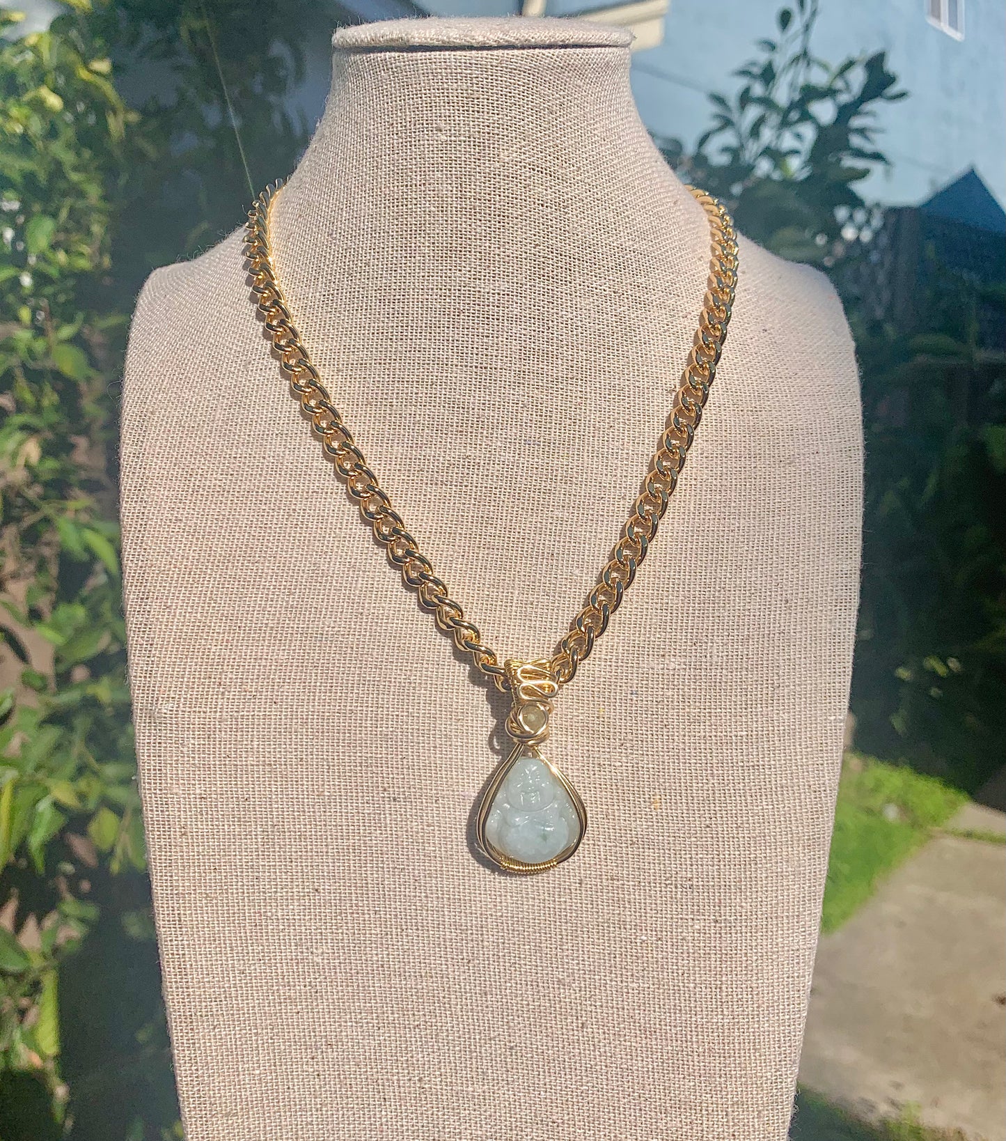 Laughing Buddha Burmese Necklace