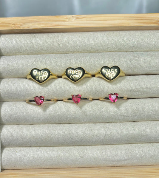 Valentine’s Adjustable Rings