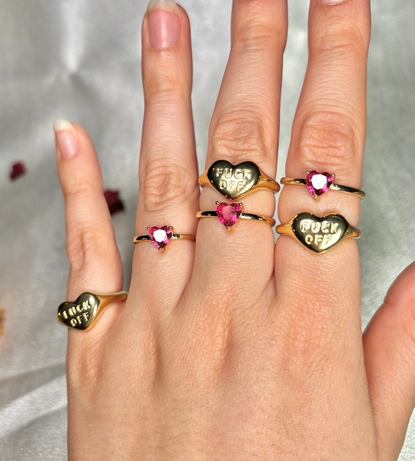 Valentine’s Adjustable Rings
