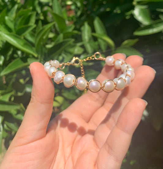 Pearl Diosa Bracelet (Gold)
